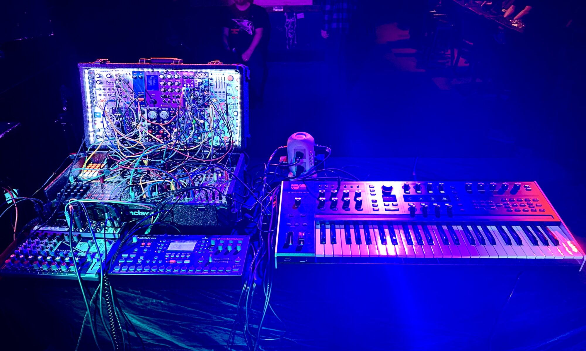 Stage setup for Toronto Electronic Music Open Mic #2